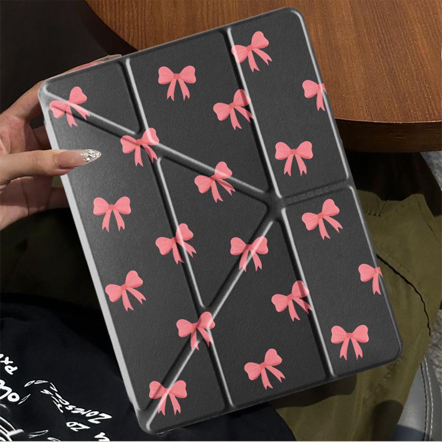 Holder Cover Tablet Case For iPad Pro 11th 10th 9th 8th 7th 12.9inch Pro 2025 Air 4 5 M3 M2 1 2 M4 11inch Mini 6 7 Cartoon Love