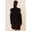 S Patterned Lycra Cardigan with Pulp Detailed Pockets