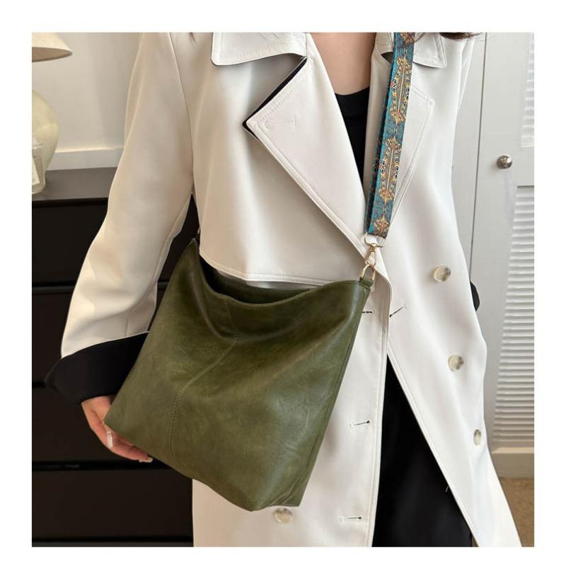2025 Summer New Fashion Handheld Single Shoulder Crossbody Large Capacity Bucket Bag