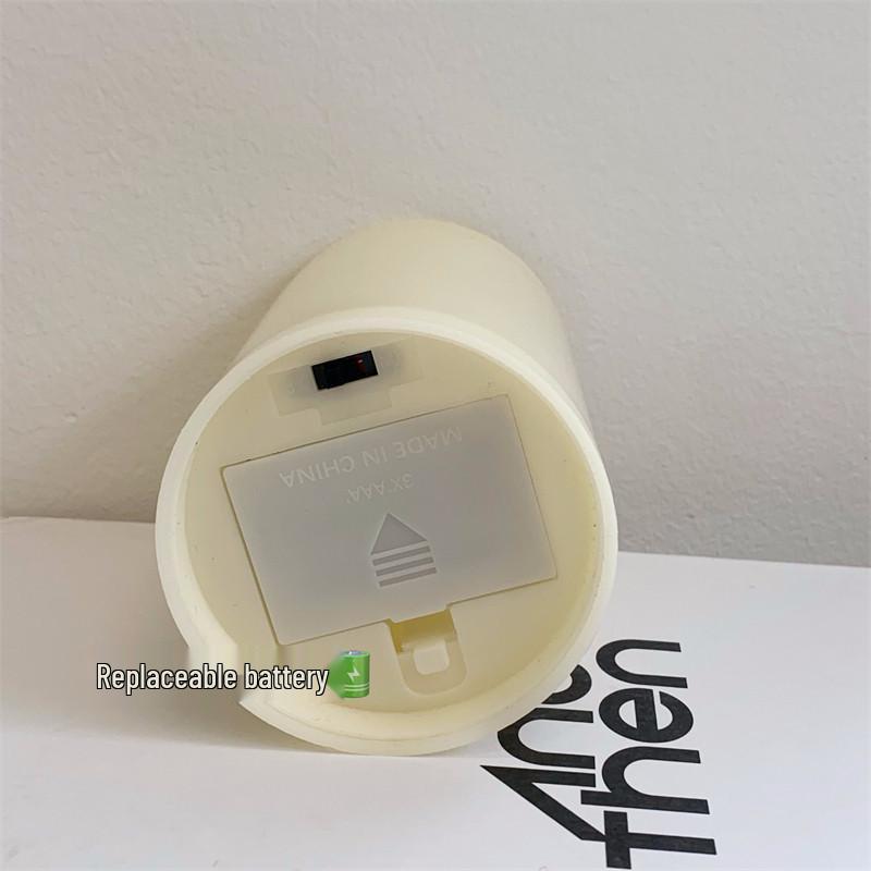 Creative Flickering Wick LED Candle Lamp for Bedroom Decor and Atmosphere