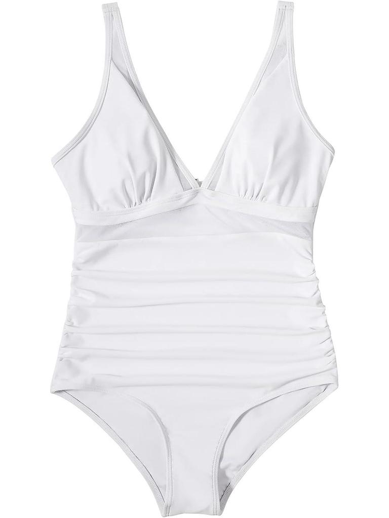 2024 European & American Sexy Transparent One-Piece Backless Swimsuit