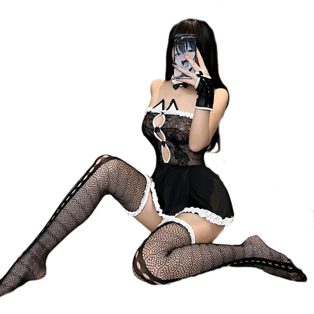 Sexy Lingerie Uniform Pure Temptation Sexy Cat Girl Cute Maid Outfit Free To Take Off Passion Suit