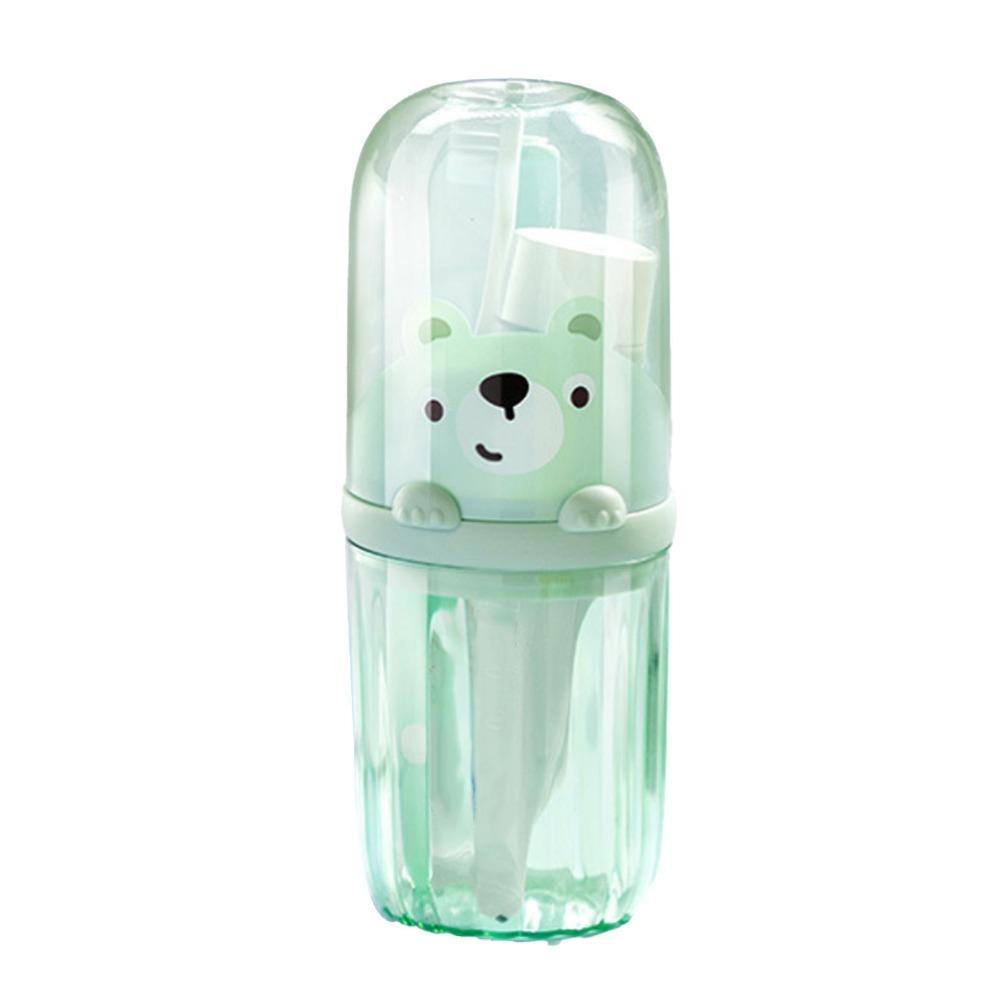 Detachable Handle Toothbrush Holder Multifunction Hygienic Toothpaste Storage Box PP Portable Bathroom Organizer Daily зелёный