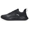 Textile, Synthetic Leather Abrasion Resistant Low Top Running Shoes Men's Black 912245527-4