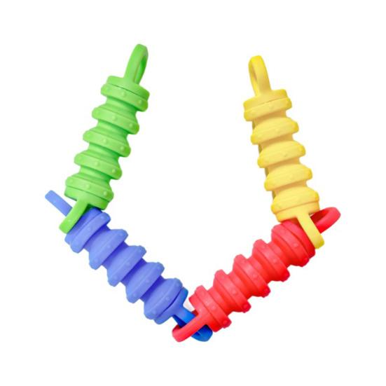 1/4Pcs Silicone Stretching Fidget Toy Focus Training Anxiety Stress Relief Push-pull Sensory Toy Portable Kids Teens Classroom Office Desk