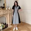 2026 Summer Lapel Slimming Midi Dress - Age-Reducing, Waist-Cinching, Flattering Casual Short Dress