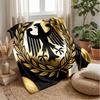 Belgium Football Printed Flannel Blanket Skin Friendly Warm Decorative Throw for Indoor Couch Bed Daily Use