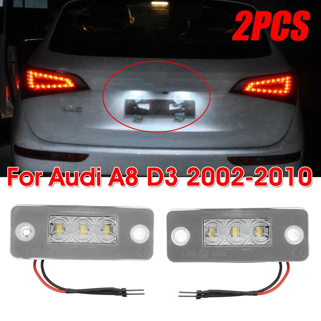 2x Error Free LED number License Plate reflector Lights For Audi A8 D3 2002-2010 2x Error Free LED number License Plate reflector Lights For Audi A8 D3 2002-2010