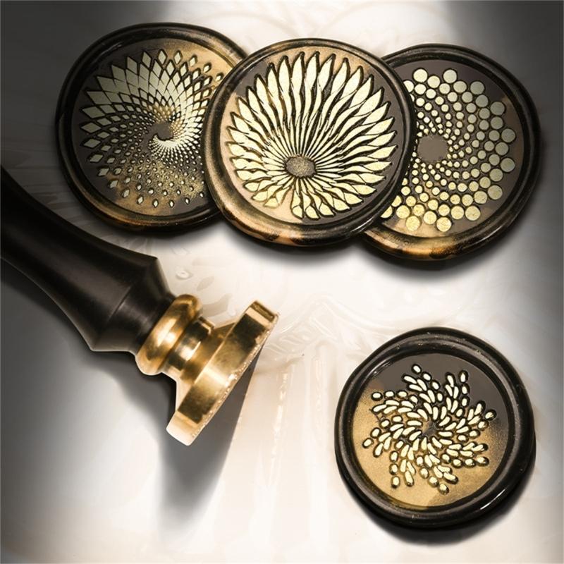 Scrapbooking Wax Stamp Head, Time Theme Wax Seal Stamp Head Replacement for Seal Wedding Invitations Envelope