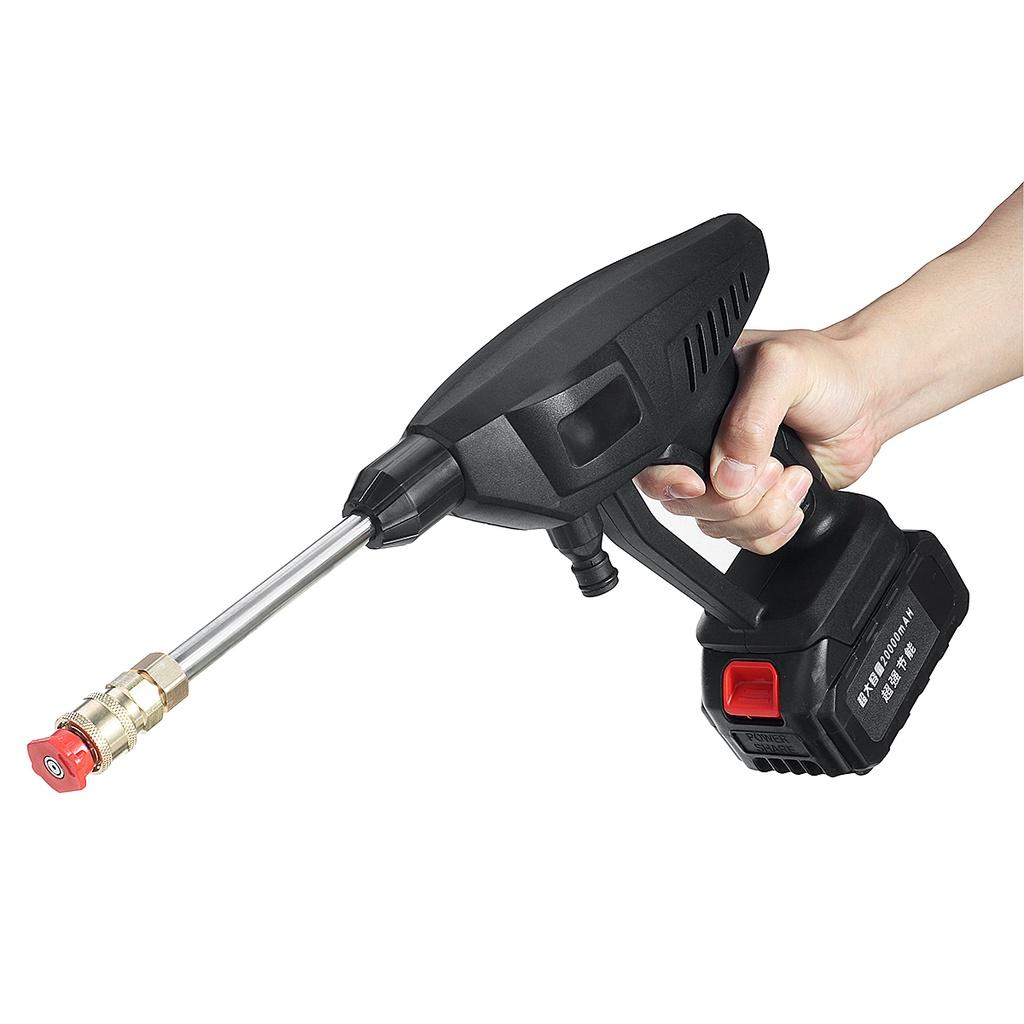 1500mah Cordless High Pressure Car Washer Rechargeable Car Wash Guns 21V Electric Water Guns Foam Machine