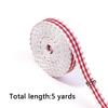 5Yards 1cm Wavy Edge Ribbons Colorful Plaid Satin Ribbon For Wedding Christmas Decoration DIY Sewing Fabric Flower Gifts Packing