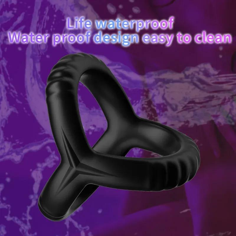 Penis Ring Reusable Silicone Semen Cock Ring Penis Enlargement Delayed Ejaculation Sex Toys For Men