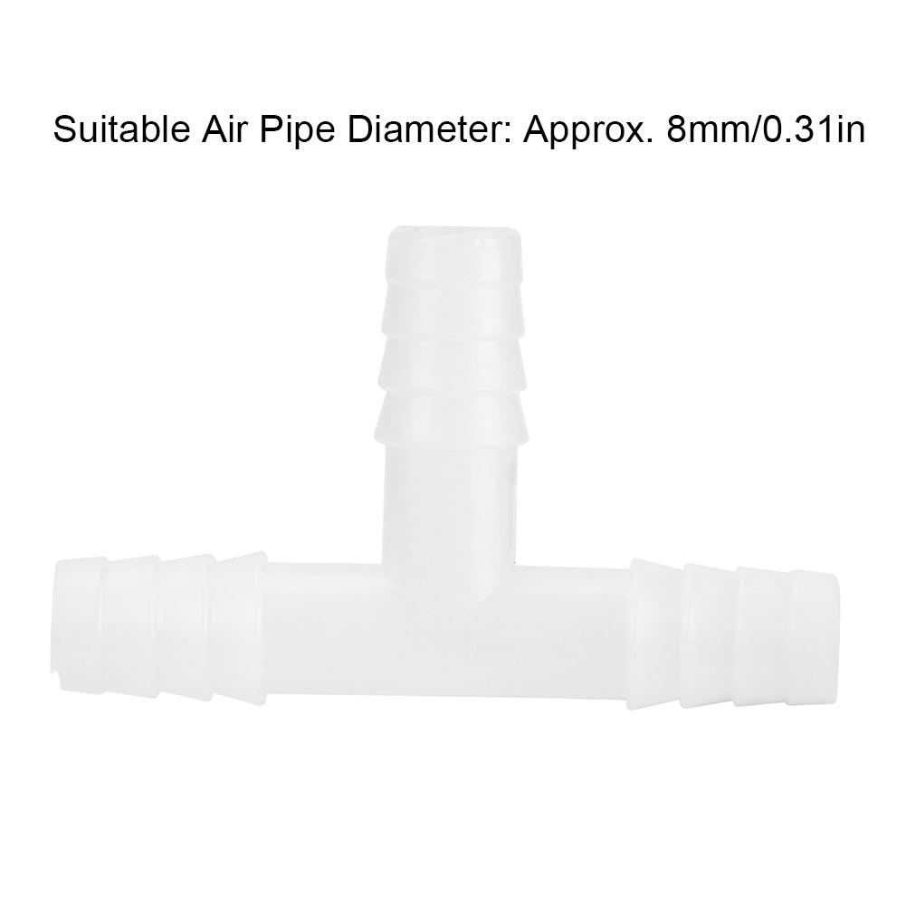 10PCS ABS Aquarium Tee Connector 3 Way Tubing Volume Air Flow Control Valve Fish Tank Oxygen Pump Accessories