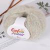 1Roll Yarn Weaving Colored-dot DIY Mohair Yarn Multi-purpose Scarf Yarn Cloth Yarn Bold Line