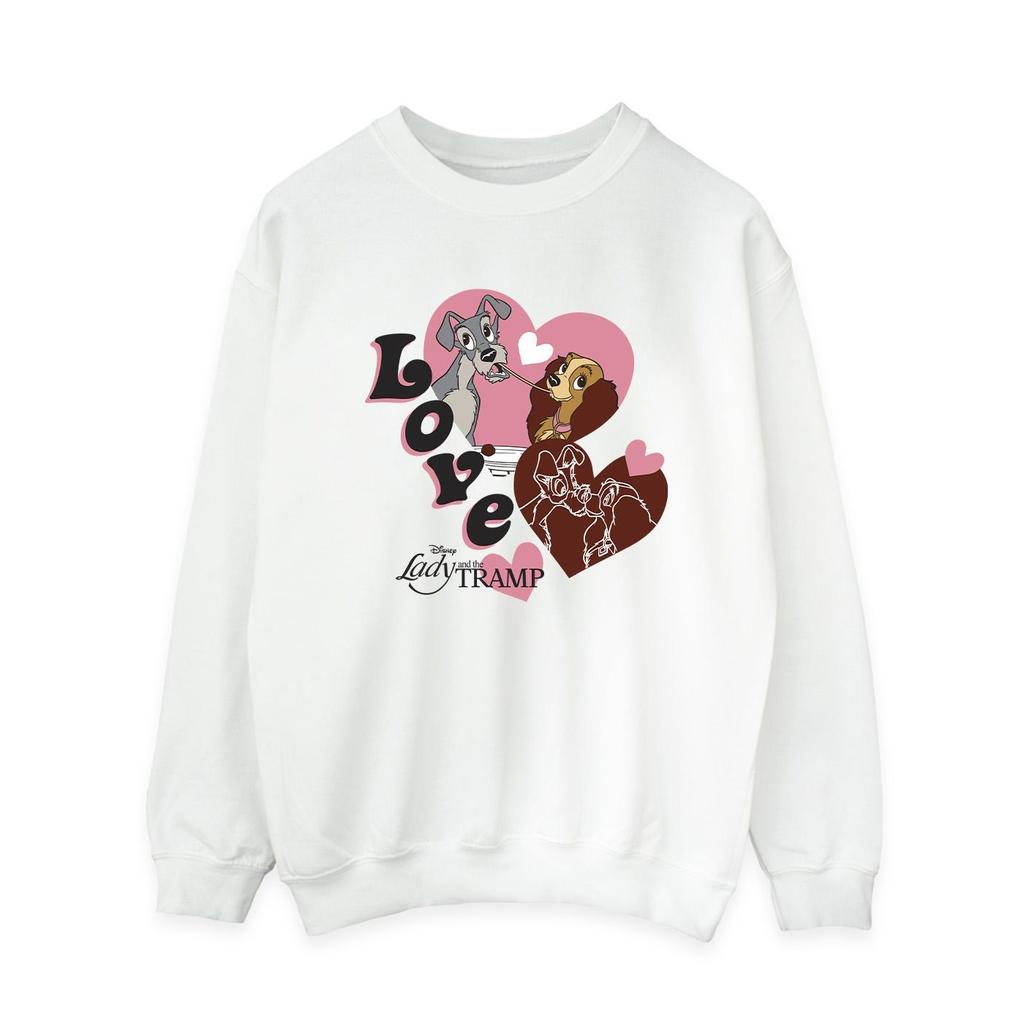 Lady And The Tramp Womens/Ladies Spaghetti Love Sweatshirt