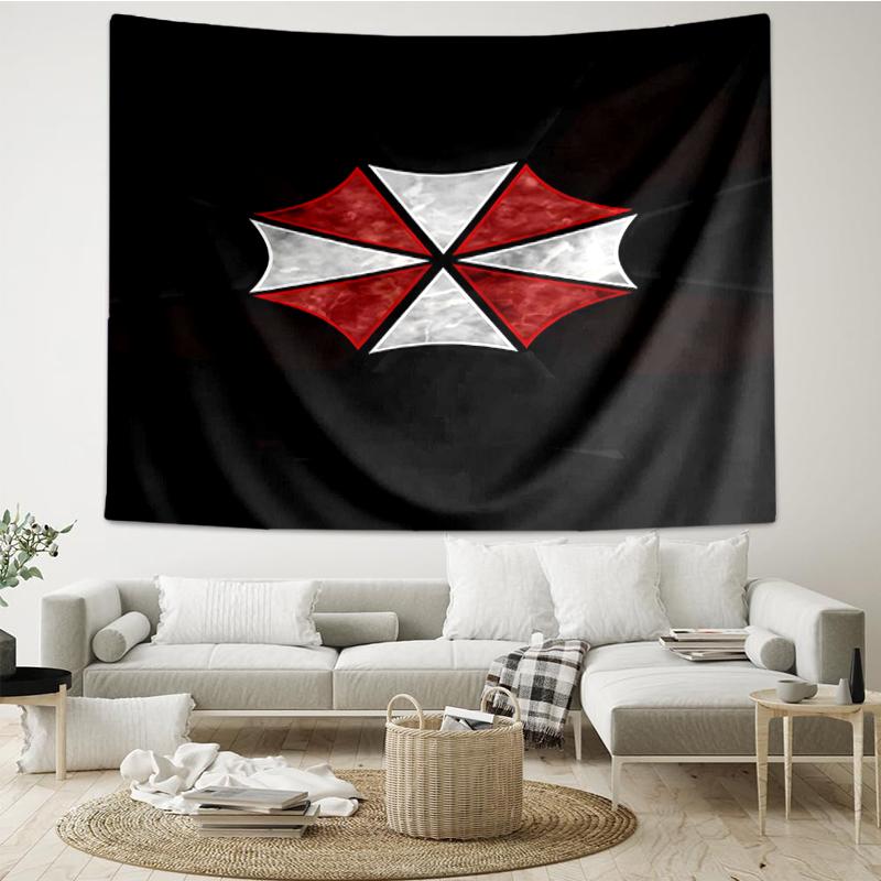 Resident-Evil Print Tapestry, Backdrop, Easy Setup, Ideal for Bedroom, Office & Living Room, with Aesthetic Wall Hanging Decor.