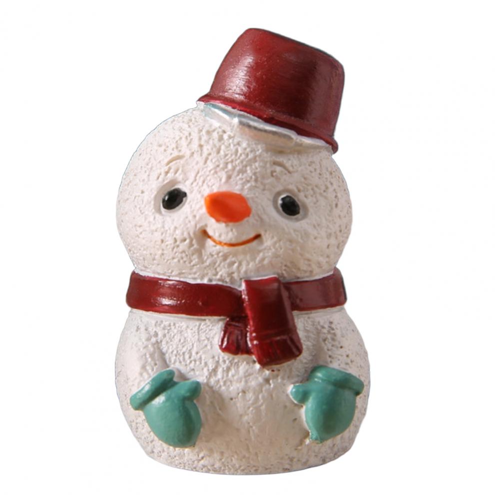 Christmas Ornament for Kids Children Room Decoration 3d Miniature Christmas Figurines Set for Home Decor Resin Santa Claus