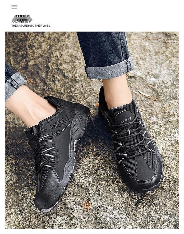 Men's Plus Size Casual Outdoor Hiking Shoes for Spring and Summer