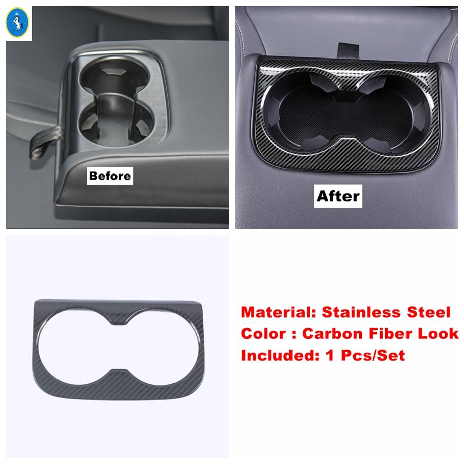 Carbon Fiber Auto Water Cup Holder / Gear Panel / Glove Storage Box Cover Trim Accessories For Haval Jolion    2024