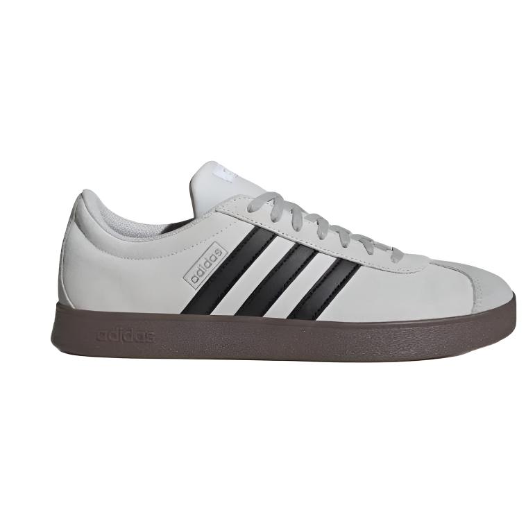 Adidas Vl Court Classic Comfortable Durable Retro T-Head Shoes Unisex Sneakers Gray Black LA1670