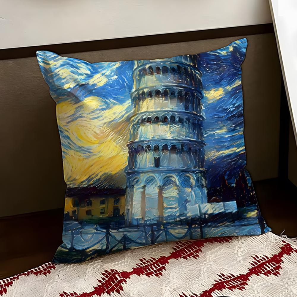Vincent van GGogh Cushion Cover Reversible Soft Durable Pillow Cover Home  Car MultiScene Use for Daily Comfort