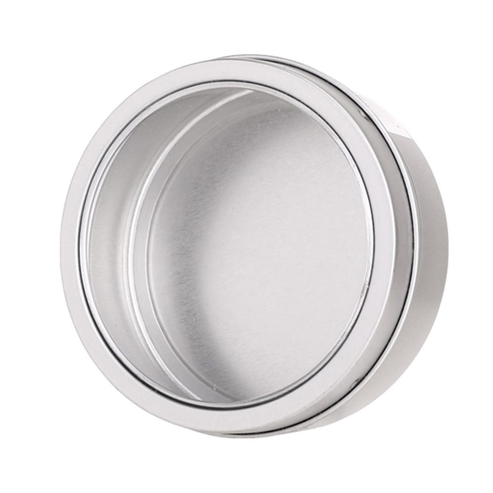 

Круглая магнитная коробка для хранения Магнит на холодильник Кухня Контейнер для хранения мелких предметов Портативный Круглый Магнитное всасывание Нанобокс серебряный
