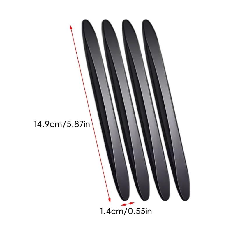 4 Pezzi Striscia Anti-Collisione per Bordi Auto Protezione Paraurti Barra Protettiva Anti-Striscio Graffio Paraurti Styling Crash Accessori Auto