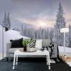 3d Stereo Snow Scenery Wallpaper Winter Woods Fresco Living Room Tv Sofa Bedroom Background Wall Mural