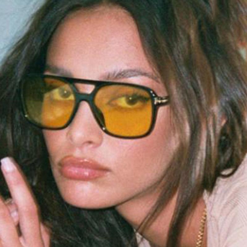 

Fashion Classic Oversized Pilot Sunglasses Women Retro Vintage Double Bridge Big Sun Shades Glasses Unisex Outdoor UV400 Driving Eyewear