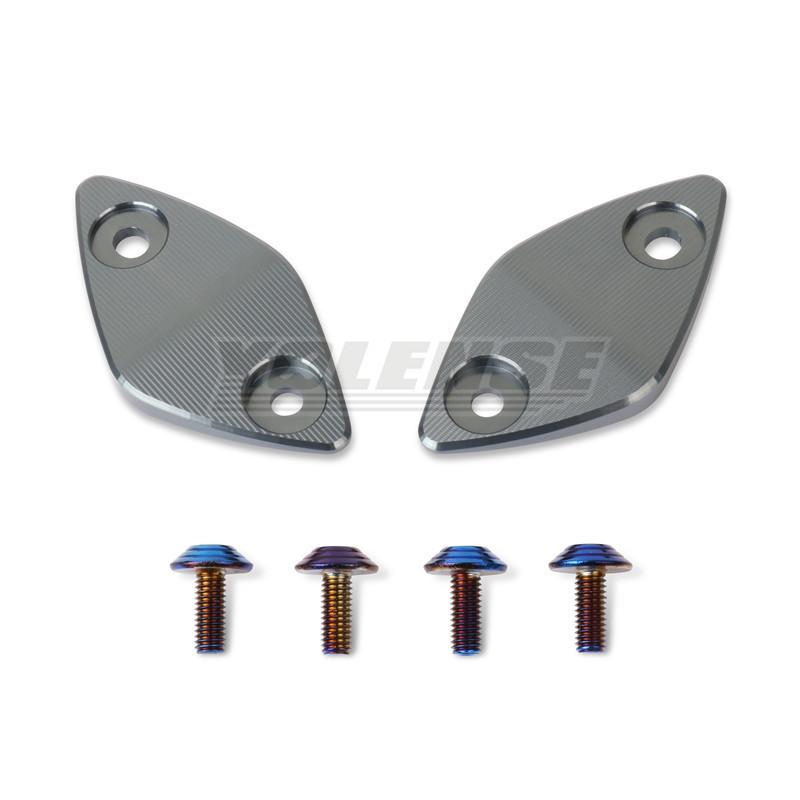 Fit For ZXJC 500RR ZX 500RR Motorcycle Mirror Seat Cover CNC Rearview Mirrors Seat Driven Mirror Base Brackets