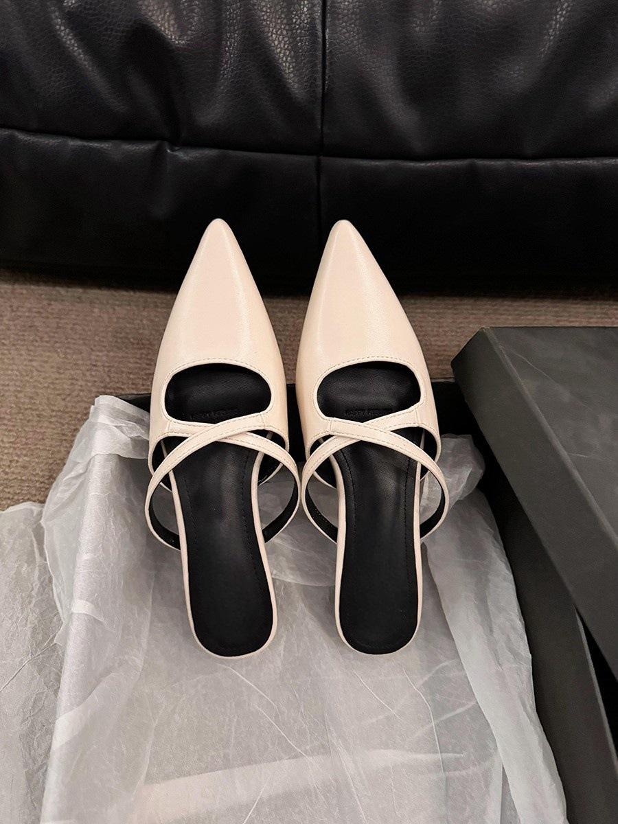 

Французские туфли-лодочки с толстым каблуком, темпераментные, с закрытым носком, женская обувь, новинка 2025, весна-лето, остроносые, в ретро-стиле, одинарные туфли 40 бежевый