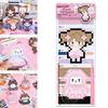 Creative Acrylic Perler Bead Sticker Pendant Cartoon DIY Handmade Pixel Keychain Pixel Perler Bead Standee Desktop Ornament