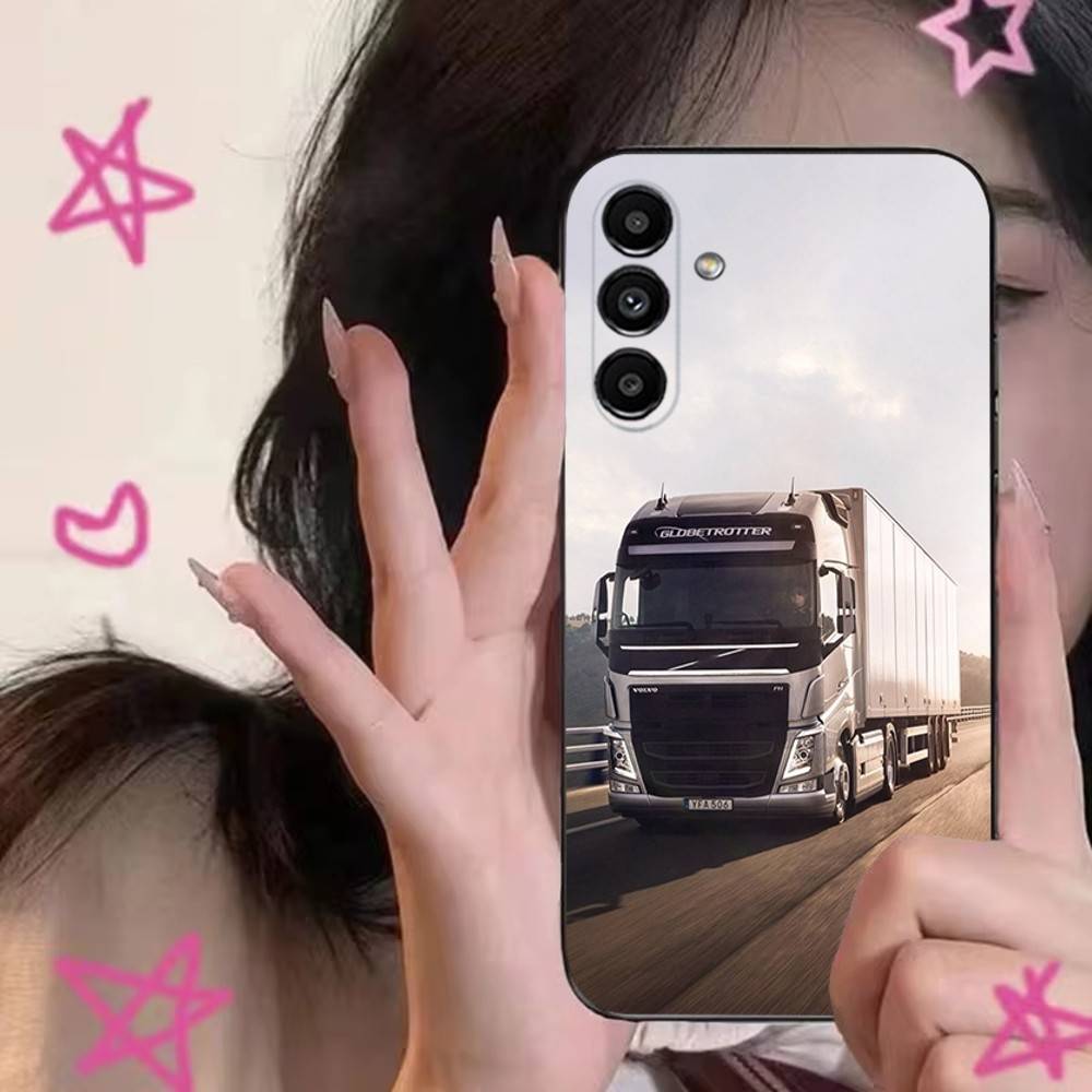 Car V-Volvo-s-Trucks Phone Case For Samsung S24,S21,S22,S23,S30,Ultra,S20,Plus,Fe,Lite,Note,10,9,5G Black Soft Cover