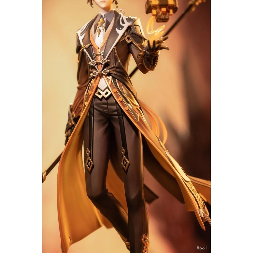 Genshin 19CM Impact Zhongli Klee Hu Tao Paimon Anime Figur PVC Action Figur Modell Skulptur Handgefertigt Schreibtisch Dekoration