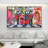 Graffiti Paintings Street Art Animal Monkey Gorilla Canvas Painting Wall Art Poster Prints Home Decoration Picture For Bedroom