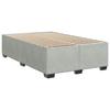 Vidaxl Letto Continentale Con Materasso, Grigio Chiaro, 120X190Cm, Velluto