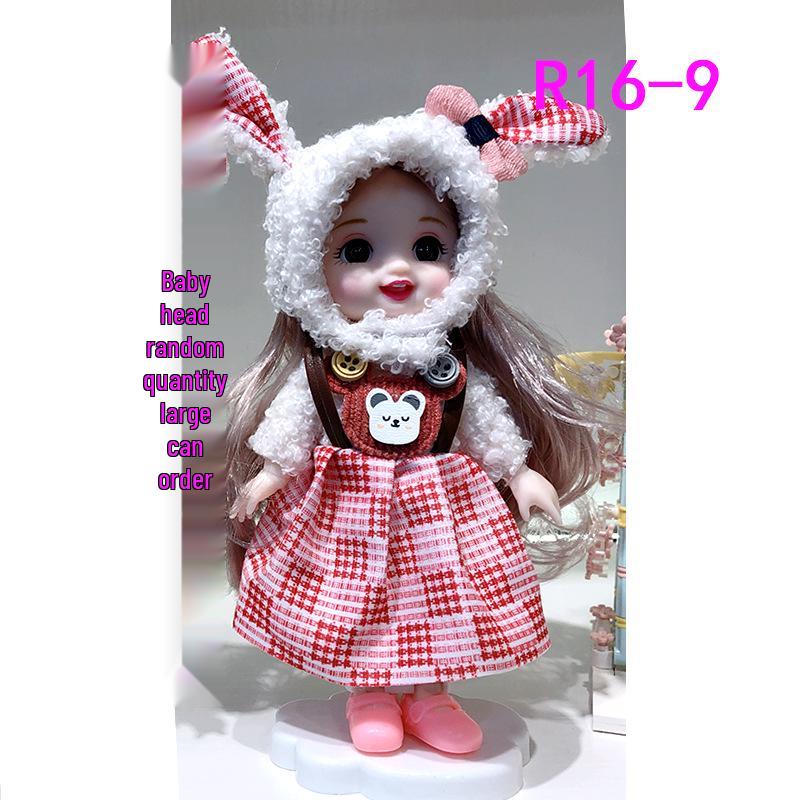 

16см 8-точечная BJD кукла-принцесса с джинсовым свадебным платьем и аксессуарами - 6 одежда для переодевания OB11, топы и шорты Clothes Only (No Doll or Others)