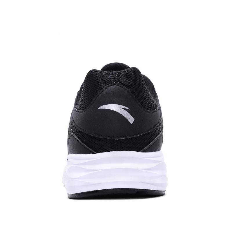 Anta Textile, Synthetic Leather Cushioning Slip Resistant Balance Lightweight Low Top Casual Running Shoes Men's Black Sneakers 912355592-4
