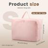 Compression Storage Bag with Zipper Quilt Clothes Closet Cabinet Organizer Space Saving Self Compression Clothes Bedding Storage