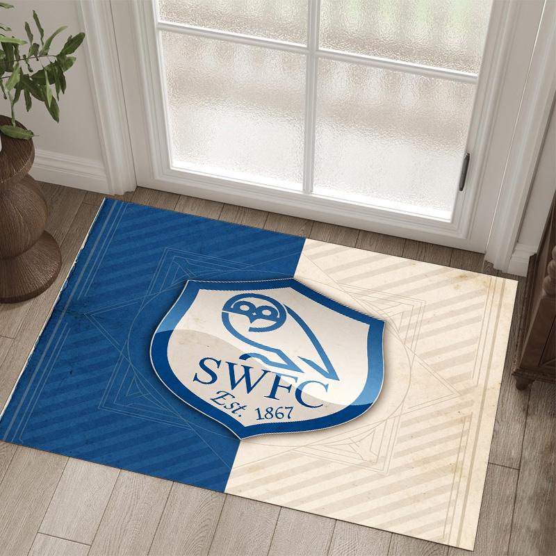 Design Sheffield Wednesday Tappeto in Velluto di Cristallo Accogliente Non?Tappeto Stampato Antiscivolo per Camera da Letto Soggiorno Ingresso