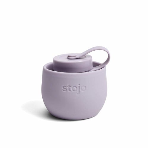 STOJO Collapsible Reusable & Leakproof Travel Water Bottle, 20 Oz/592 Ml (LILAC)
