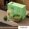 5PCS Ceramic Bamboo Japanese Matcha Tea Set Matcha Whisk Holder Matcha Bowl Matcha Whisk Set Reusable Tea Ceremony Accessories