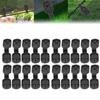 100 Stück Schattiernetz-Clips Schwarz Oval ABS Einfach zu Verwenden Sonnenschutznetz Befestigungsclips für Vogelschutznetze Garde