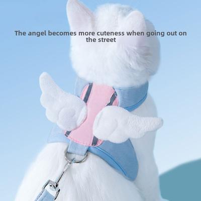 Cat Angel Wings Out Vest Leash Walking Cat Rope Walking Dog Rope Puppy Chest Strap Pet Supplies