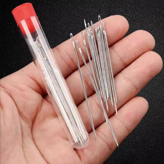 34Pcs/37Pcs Sewing Tool Set Needles Thread Hand Repair Tools Portable Sewing Kit Needle Threader Seam Remover Included DIY Craft Set
