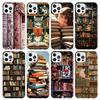 Read Books Illustration Reading Phone Case For iPhone 17 Air 16 15 Pro Max 14 Plus 13 Mini 12 11 Cover 7 8 SE Silicone Shell Pri