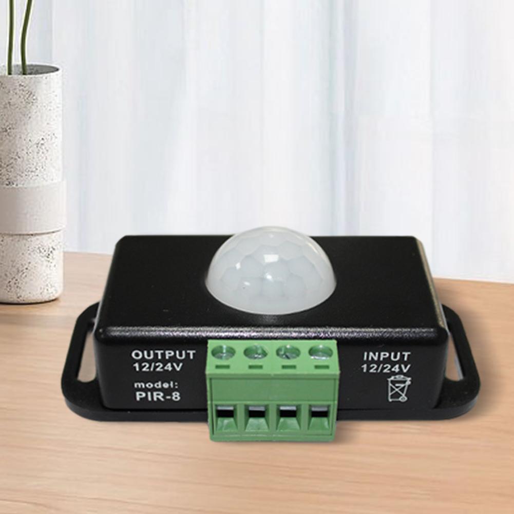 DC 12V/24V Infrared Motion Detector LED Motion Sensor Switch Body Infrared Sensing Controller Motion Detector PIR Motion Sensor
