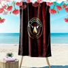 FC Midtjylland Logo Print Beach Towel, Large Soft Quick Dry Towel for Beach Camping Swimming