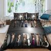 Damon Print Fashion Vampire Diaries Bedding Set Boys Girls Twin Queen King Size Duvet Cover Pillowcase Bed Boys Adult Bedroom
