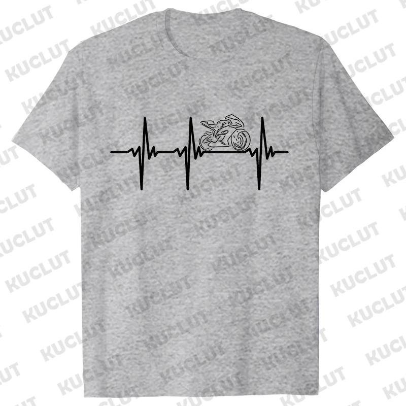 1N23456 Motocyklový převodový tep Tričko Pánské Tričko Horský jezdec Moto kolo Trička Pánské Dámské Tričko Krátký rukáv Topy